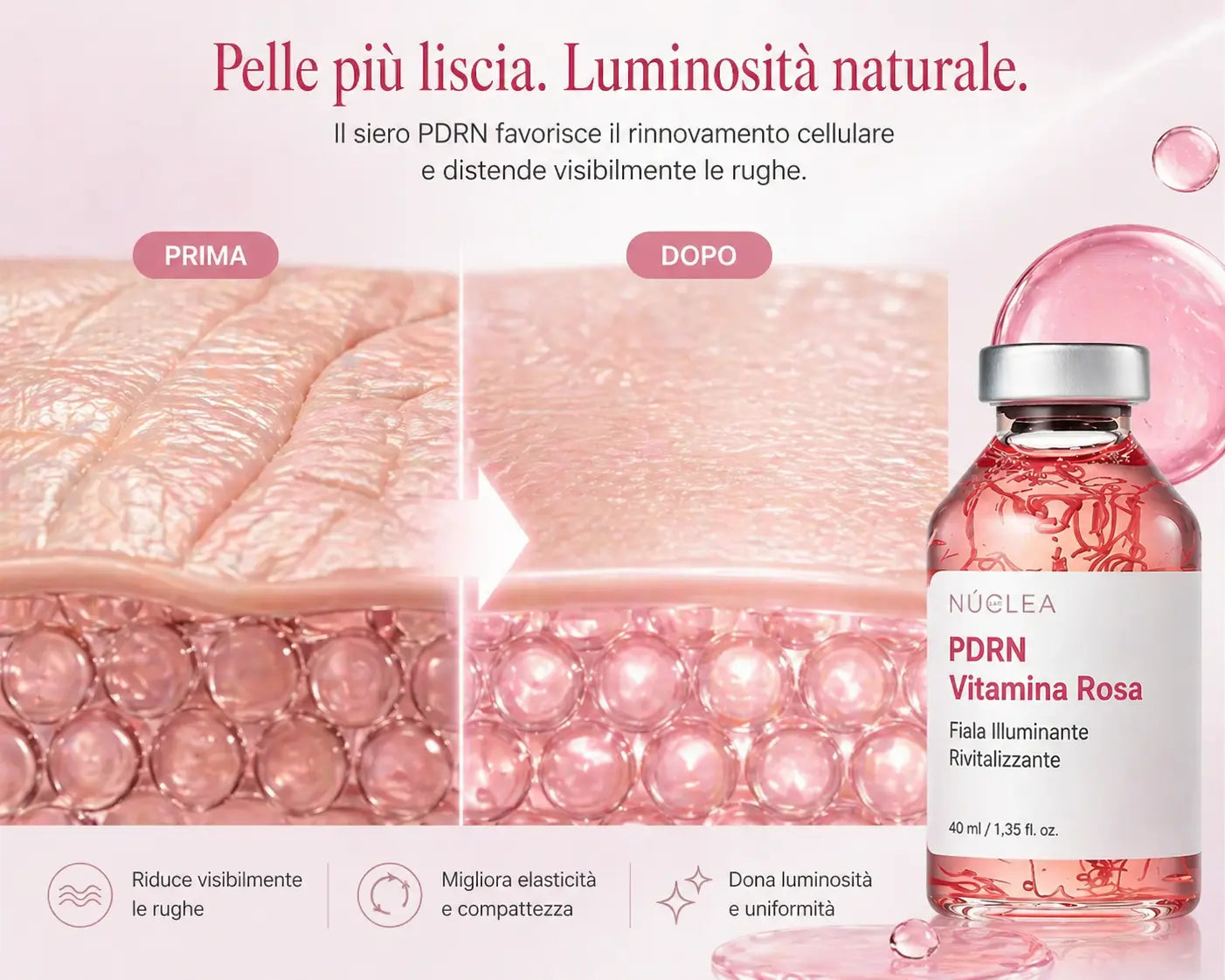 Nùclea Lab Bio-Essence | Siero PDRN Liquido — Effetto Lifting Intenso