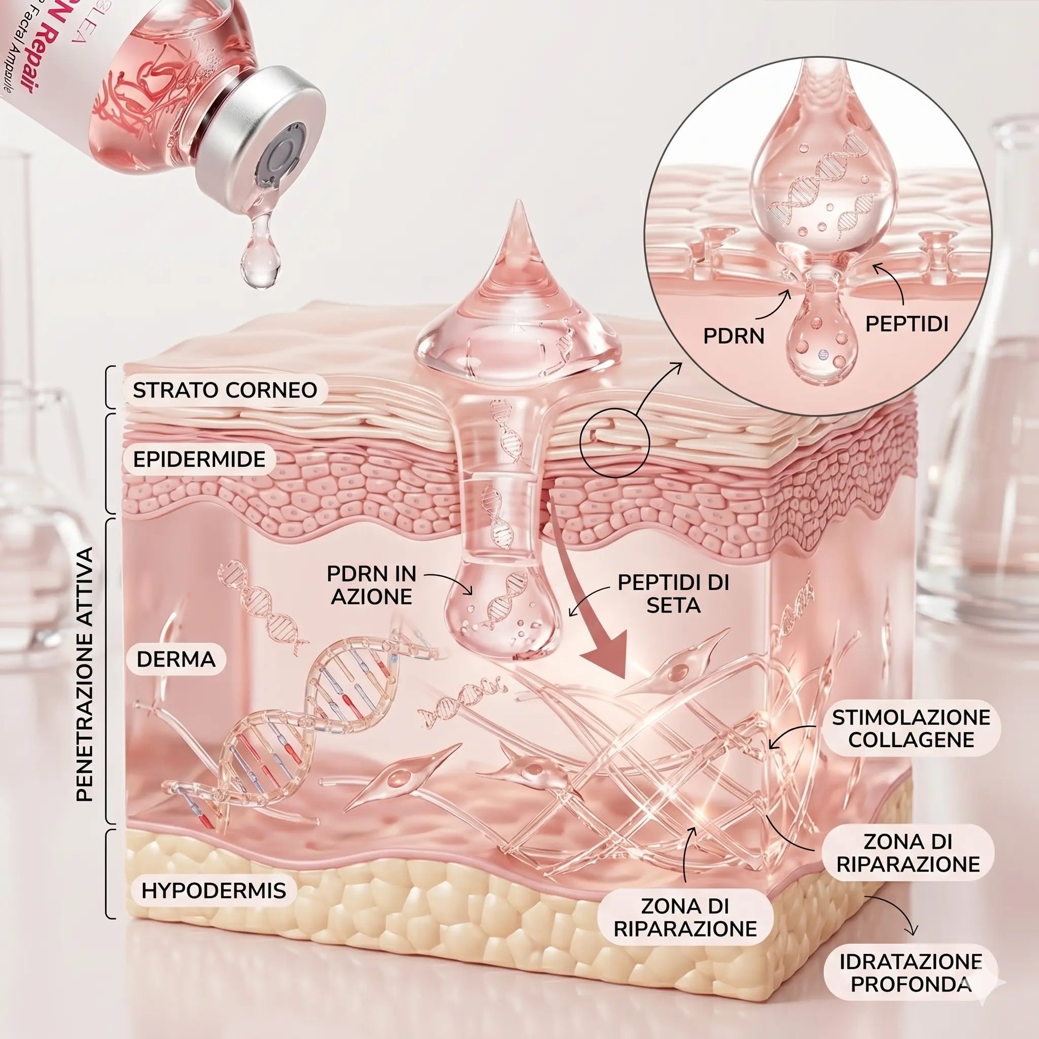Nùclea Lab Bio-Essence | Siero PDRN Liquido — Effetto Lifting Intenso